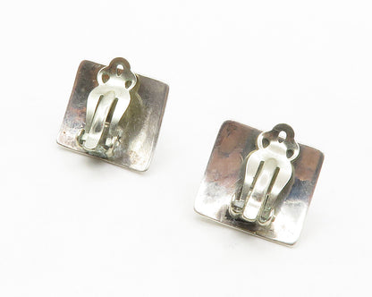 FRANK RAMONE NAVAJO 925 Silver  Vintage Mother Of Pearl Drop Earrings  EG7062