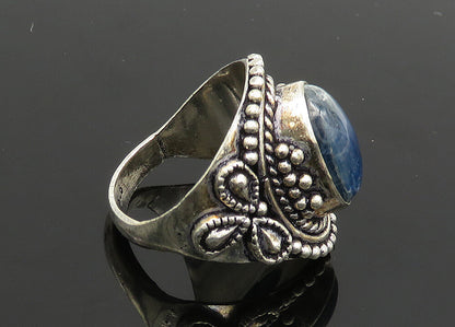 925 Sterling Silver  Vintage Cabochon Kyanite Cocktail Ring Sz 8.5  RG19985