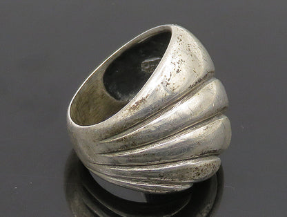 KABANA 925 Silver  Vintage Graduated Scalloped Dome Ring Sz 7.5  RG24529