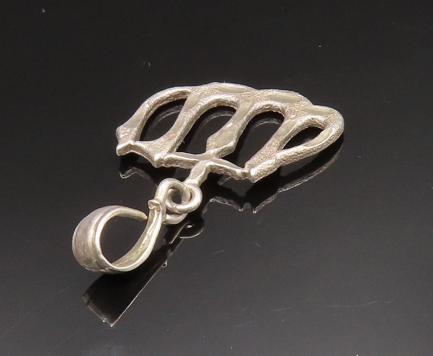 925 Sterling Silver  Vintage Antique Arabic Prayer Pendant  PT20688