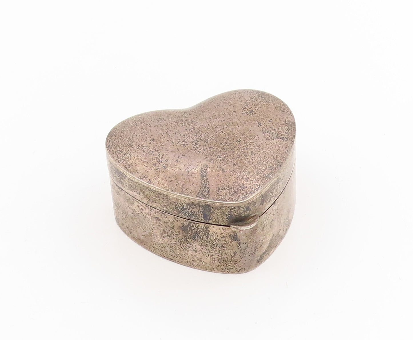 925 Sterling Silver Vintage Pill Box TIFFANY & CO Solid Love Heart OPENS  TR4145