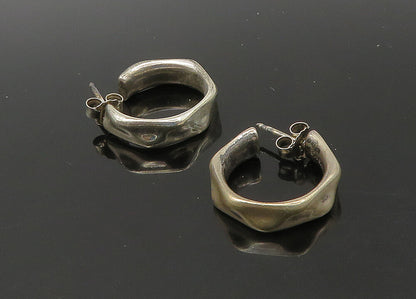 PANDORA 925 Sterling Silver  Vintage Petite Shiny J Hoop Earrings  EG11164