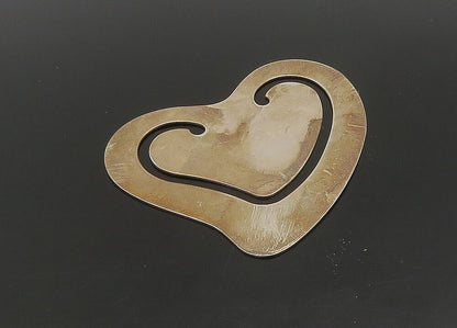 TIFFANY & CO. 925 Sterling Silver  Vintage Love Heart Book Mark  TR3131