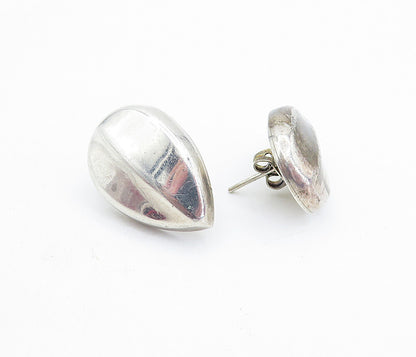 MEXICO 925 Sterling Silver  Vintage Hollow Leaf Design Drop Earrings  EG2880