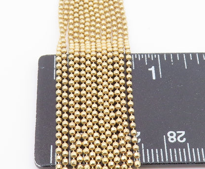 925 Silver Vintage Black Onyx Gold Plated Multi Strand Chain Necklace NE3422
