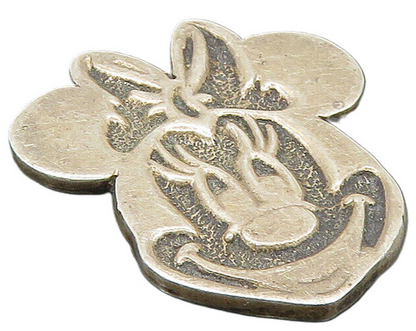 DISNEY 925 Sterling Silver  Vintage Minnie Mouse Face Brooch Pin  BP9272