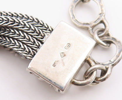 925 Sterling Silver Vintage Bracelet SILPADA Classic Multi Strand Chain  BT12068