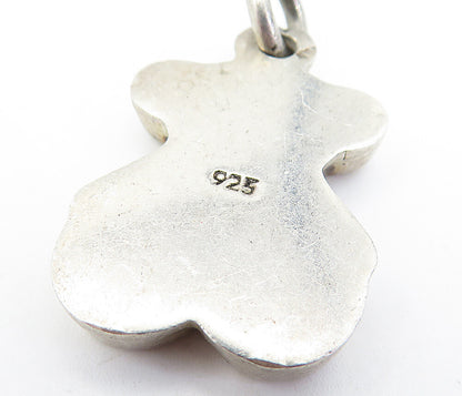 925 Sterling Silver  Vintage Petite Hollow Animal Motif Drop Pendant  PT5135