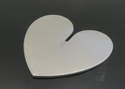 MERLE STEIR 925 Sterling Silver  Vintage Shiny Love Heart Art Work  TR2740