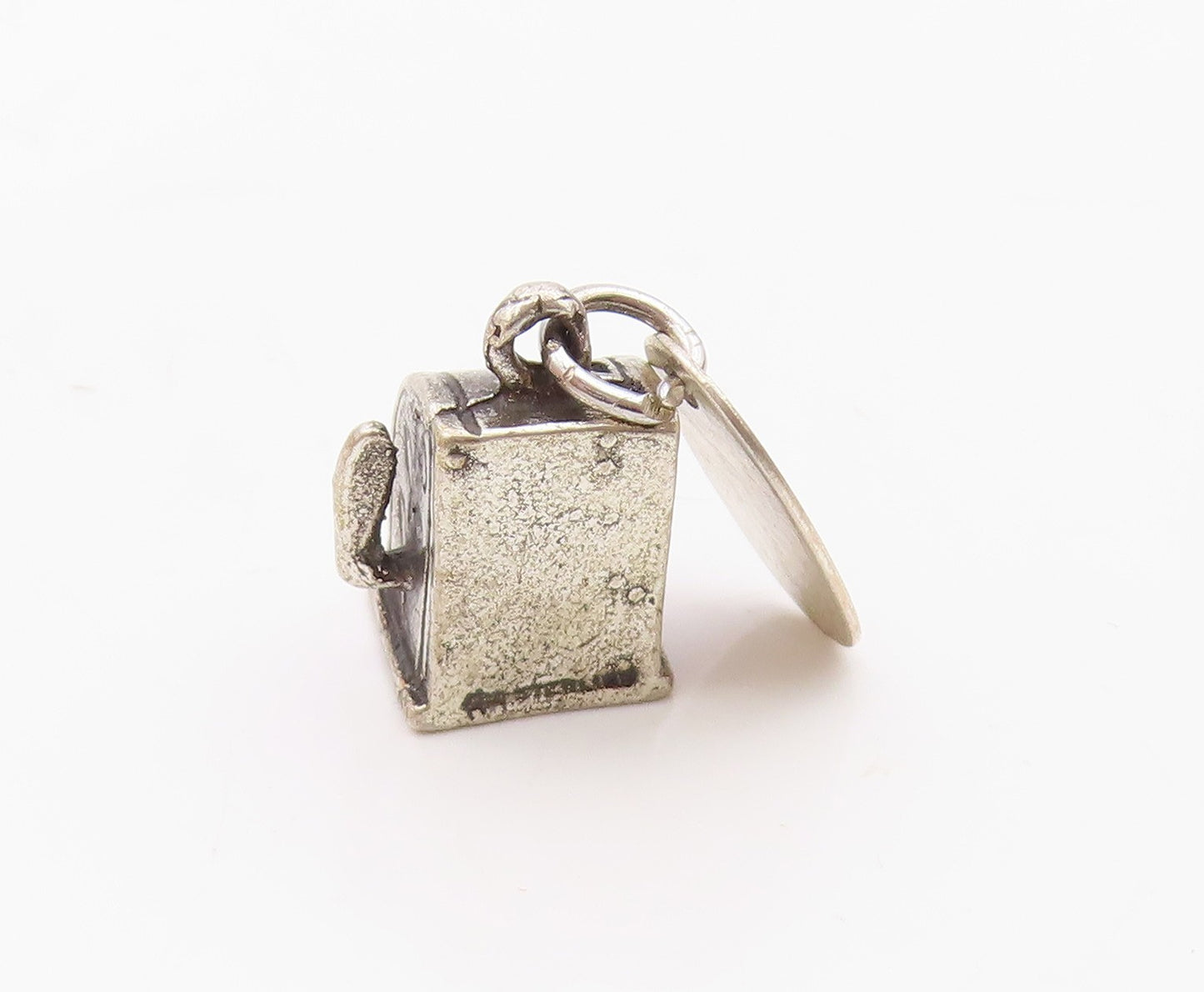 925 Sterling Silver  Vintage Petite Slot Machine Las Vegas Pendant  PT17973