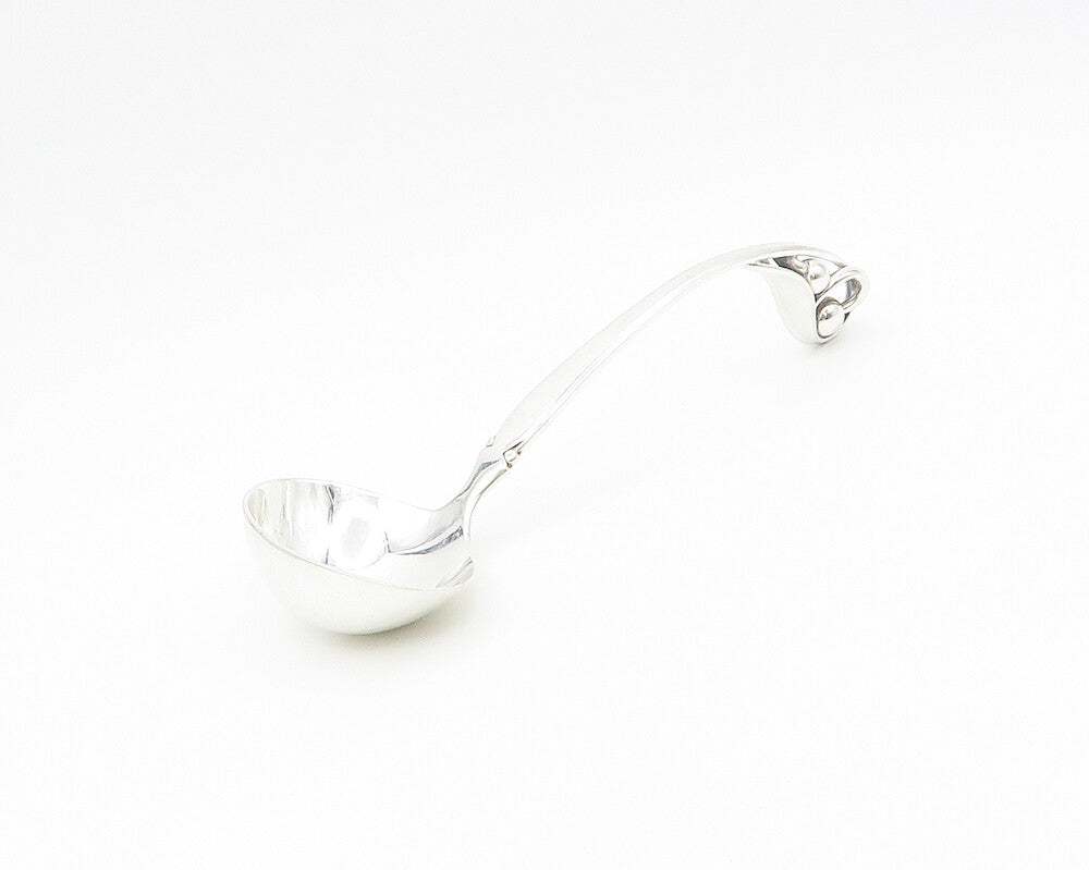 W&S SORENSEN DENMARK 925 Silver  Vintage Shiny Swirl Ladle Spoon  TR2574