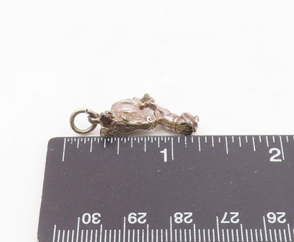 925 Sterling Silver  Vintage Shiny Petite Horse's Head Pendant  PT16717