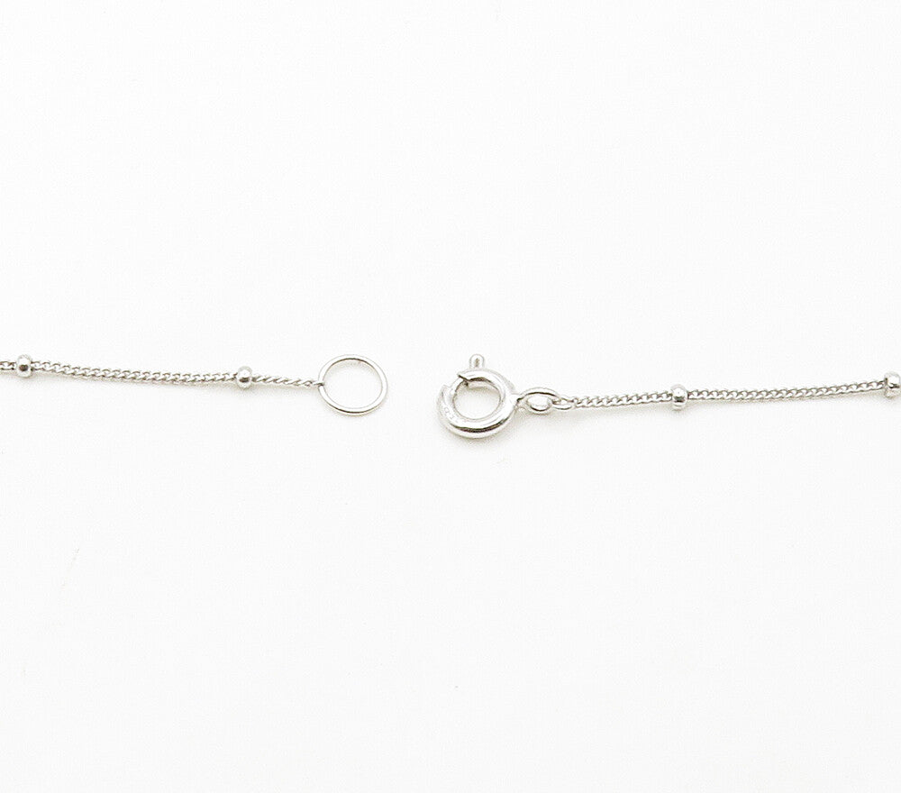 ROSS SIMON 925 Silver  Sparkling Cubic Zirconia Thin Chain Necklace  NE2502