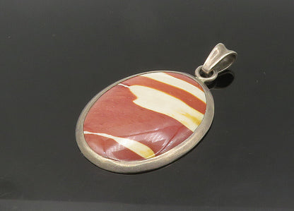 DESIGNER 925 Sterling Silver  Vintage Cabochon Cut Jasper Pendant  PT17350