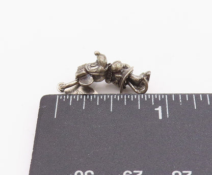 925 Sterling Silver Vintage Pendant DISNEY Dark Tone 3D Mini Mouse Charm PT24549