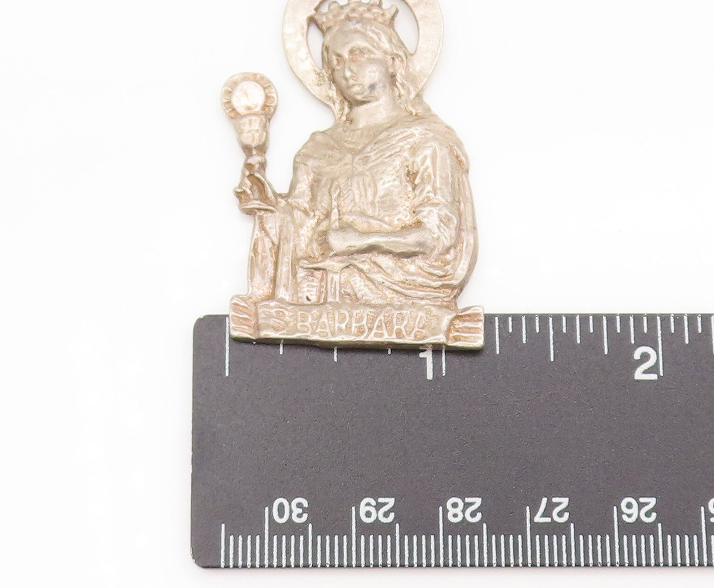 925 Sterling Silver  Vintage Cutout Carved Jesus Religious Pendant  PT22243