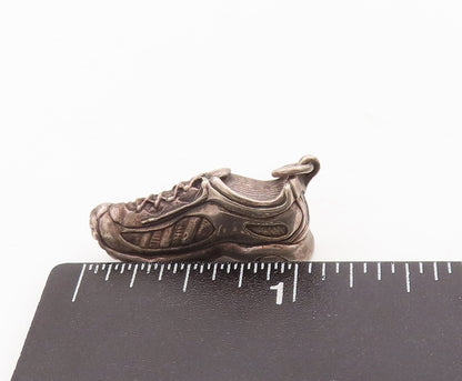 925 Sterling Silver Vintage Pendant BREAKELL 3D Carved Shoe Charm  PT23463