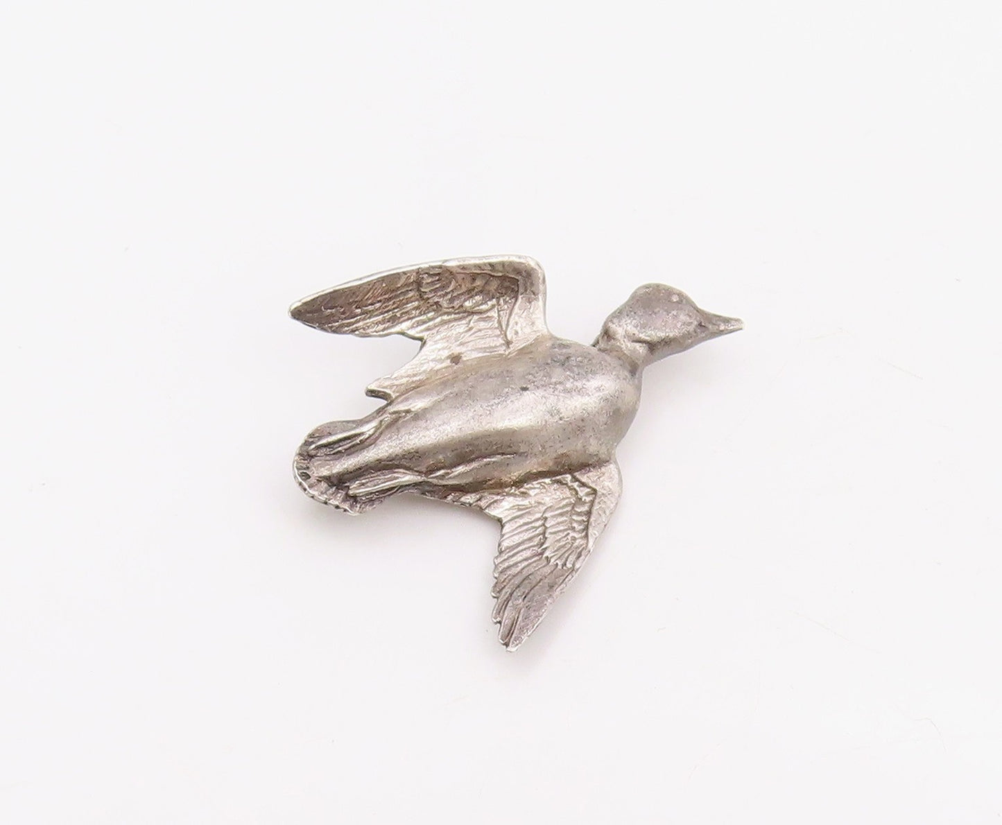925 Sterling Silver Vintage Brooch Pin 50th Wild Life Federation Duck  BP12324
