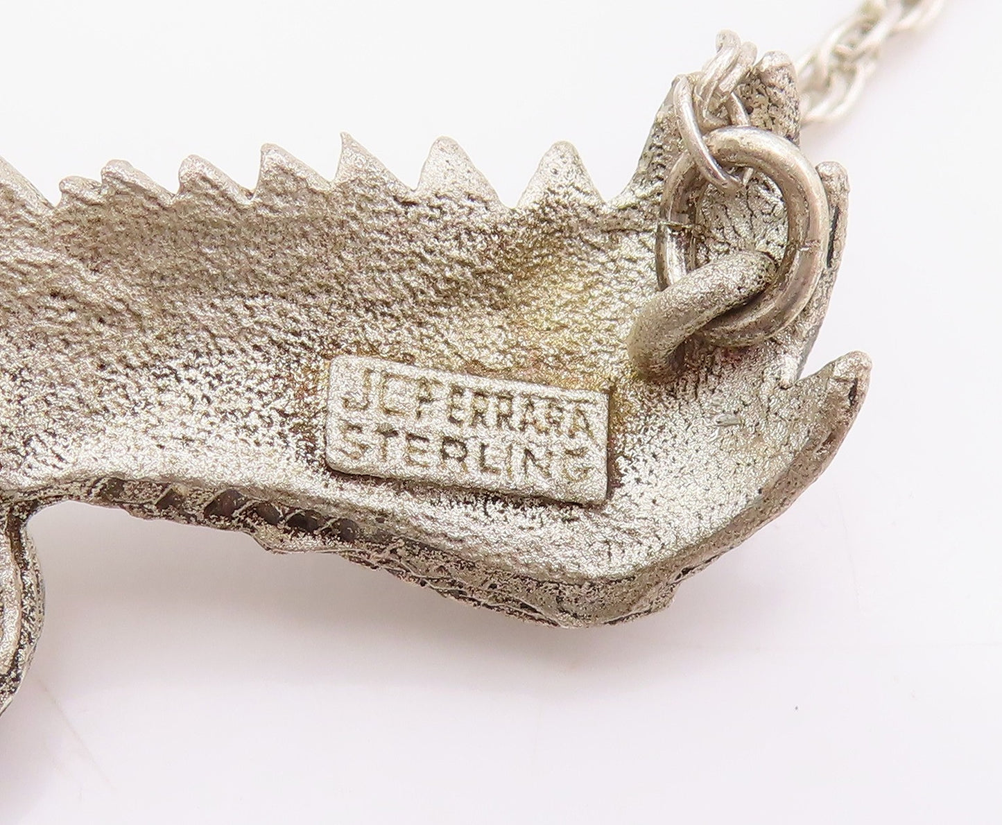 925 Sterling Silver Vintage Necklace JC FERRARA Majestic Eagle Chain  NE4637