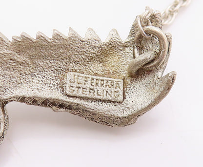 925 Sterling Silver Vintage Necklace JC FERRARA Majestic Eagle Chain  NE4637