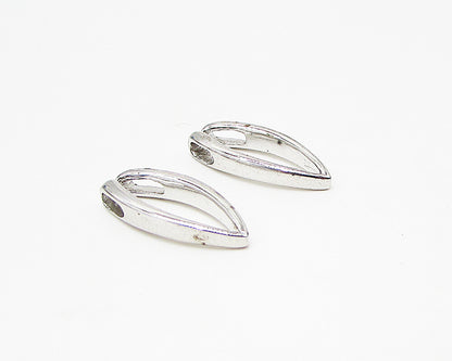 925 Sterling Silver  Lot of 2 Smooth Oval Slider Pendant  PT1939