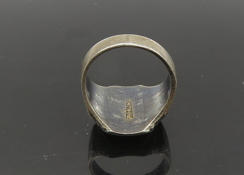 925 Sterling Silver  Vintage Antique Enamel 1962 Class Ring Sz 6  RG20987