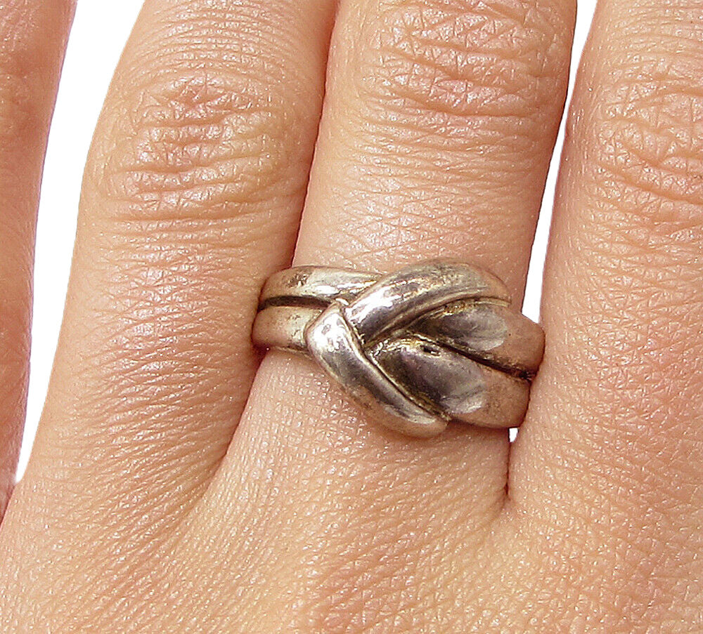 925 Sterling Silver  Vintage Arrow Head Design Band Ring Sz 7  RG3395