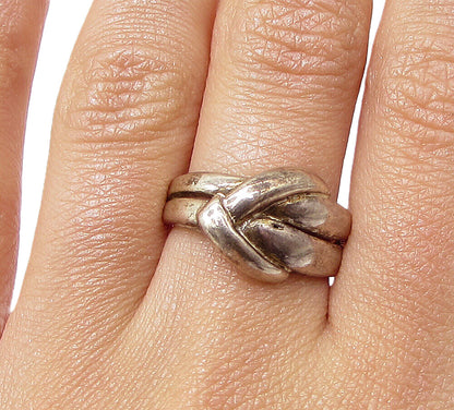 925 Sterling Silver  Vintage Arrow Head Design Band Ring Sz 7  RG3395