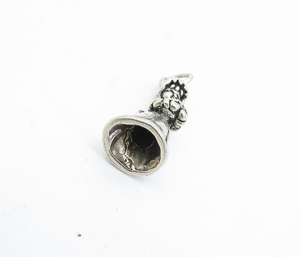 925 Sterling Silver  Vintage Petite Woman In Dress Motif Drop Pendant  PT3334