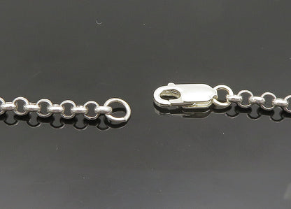 SHABLOOL ISRAEL 925 Silver  Vintage Cubic Zirconia Faith Chain Necklace NE3336