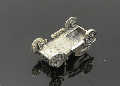 925 Sterling Silver  Vintage Dark Tone Old Fashioned Car Trinket  TR2804