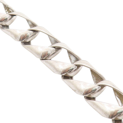 925 Sterling Silver Vintage Bracelet NORWAY Modernist Twisted Squares  BT11523