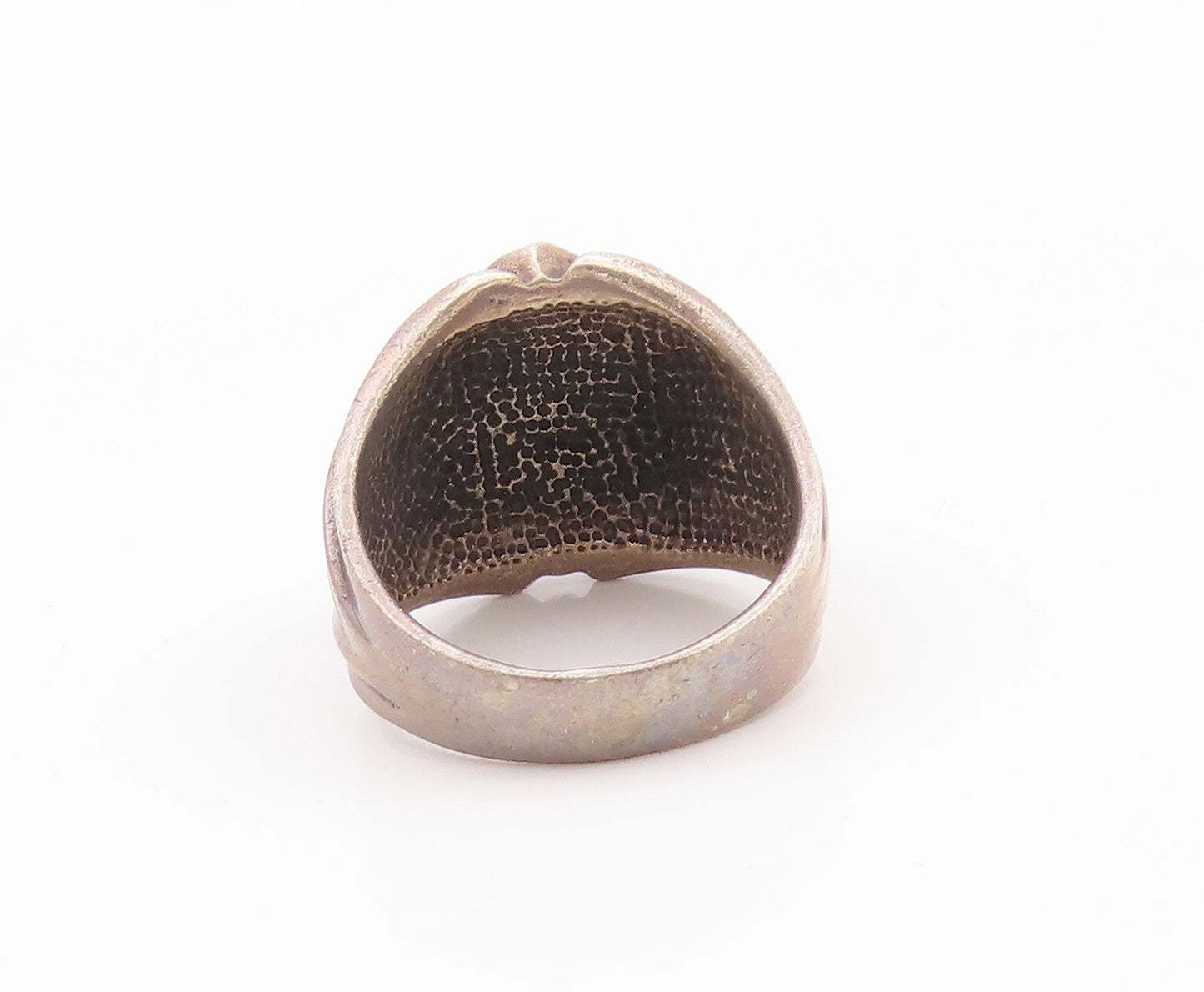925 Sterling Silver Vintage Ring Dark Tone Large Heavy Cross  SZ 8.5  RG32253