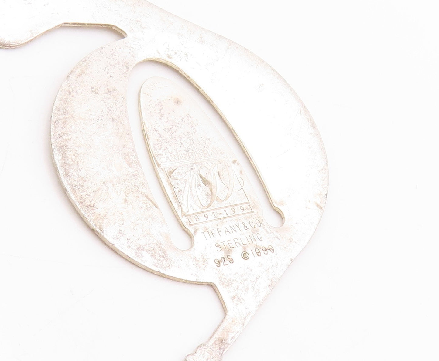 925 Sterling Silver Vintage Book Mark TIFFANY & CO French Horn Design   TR4001