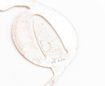 925 Sterling Silver Vintage Book Mark TIFFANY & CO French Horn Design   TR4001