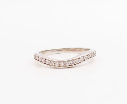 925 Sterling Silver Vintage Ring Stackable Sapphire & CZ Inlay  Sz 7  RG30988