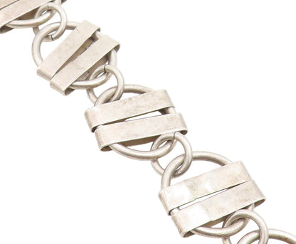925 Sterling Silver Vintage Bracelet BRENDA SCHONFELD Wrapped Circles  BT11412