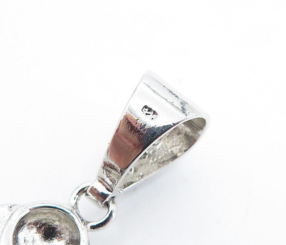 925 Sterling Silver  Cubic Zirconia Basketball Player Sports Pendant  PT4439