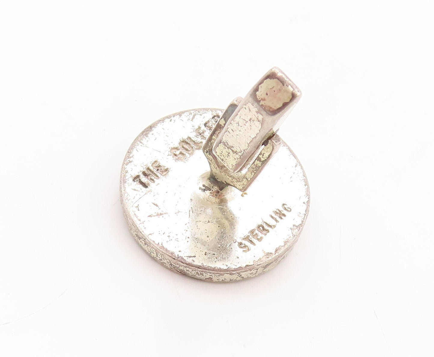 925 Sterling Silver Vintage Cuff Links FENWICK & SAILORS  Golfing Man TR3778