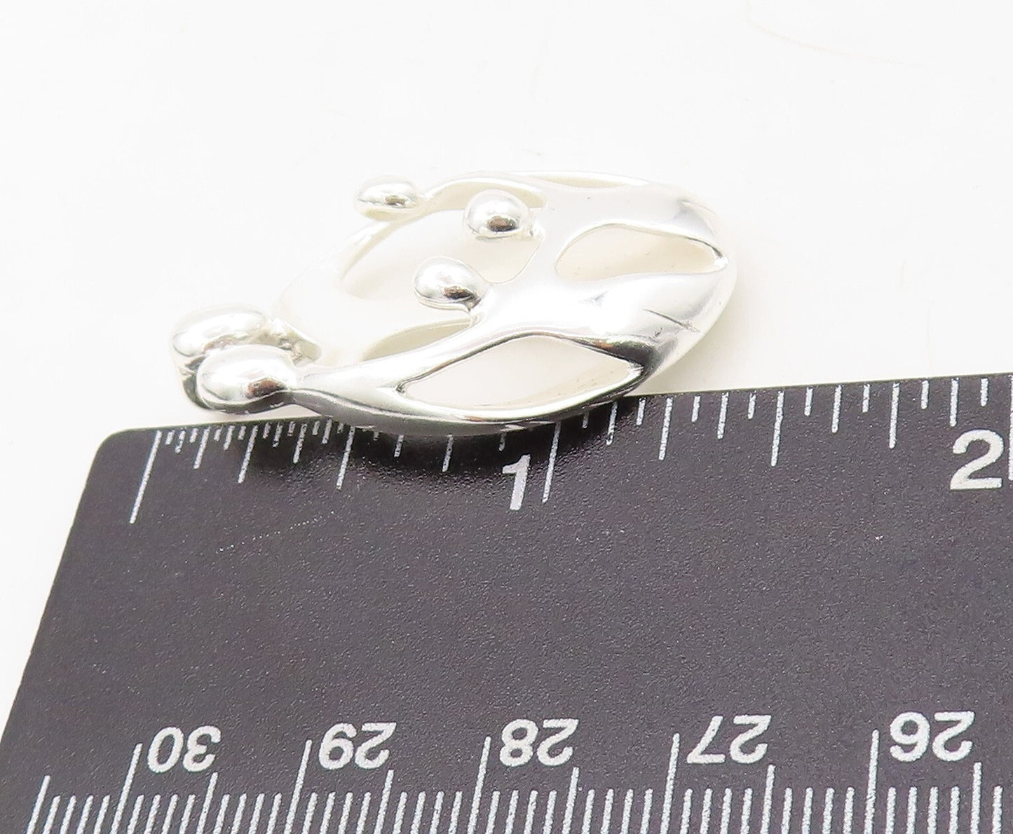 925 Sterling Silver Vintage Pendant CAROLYN POLLACK Happy Community  PT23593