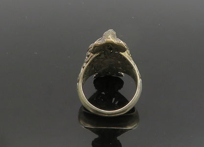 SARDA 925 Sterling Silver Vintage Elephant's Head Swirl Band Ring Sz 8 RG19958