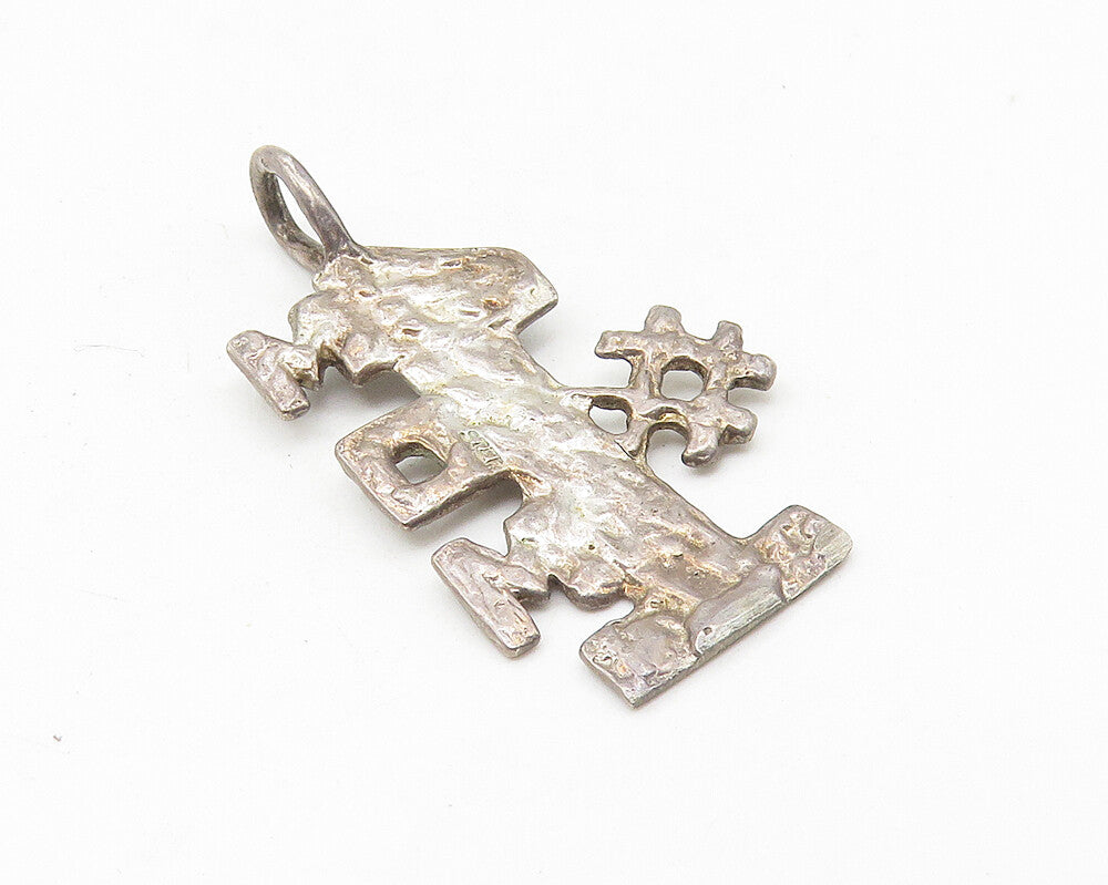 925 Sterling Silver  Vintage Shiny Diamond Cut Number One Mom Pendant  PT8940
