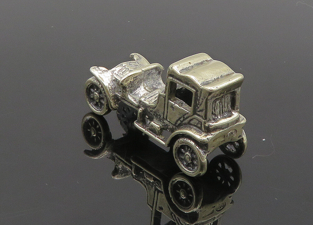 925 Sterling Silver  Vintage Shiny Old Fashioned Car Trinket  TR2806