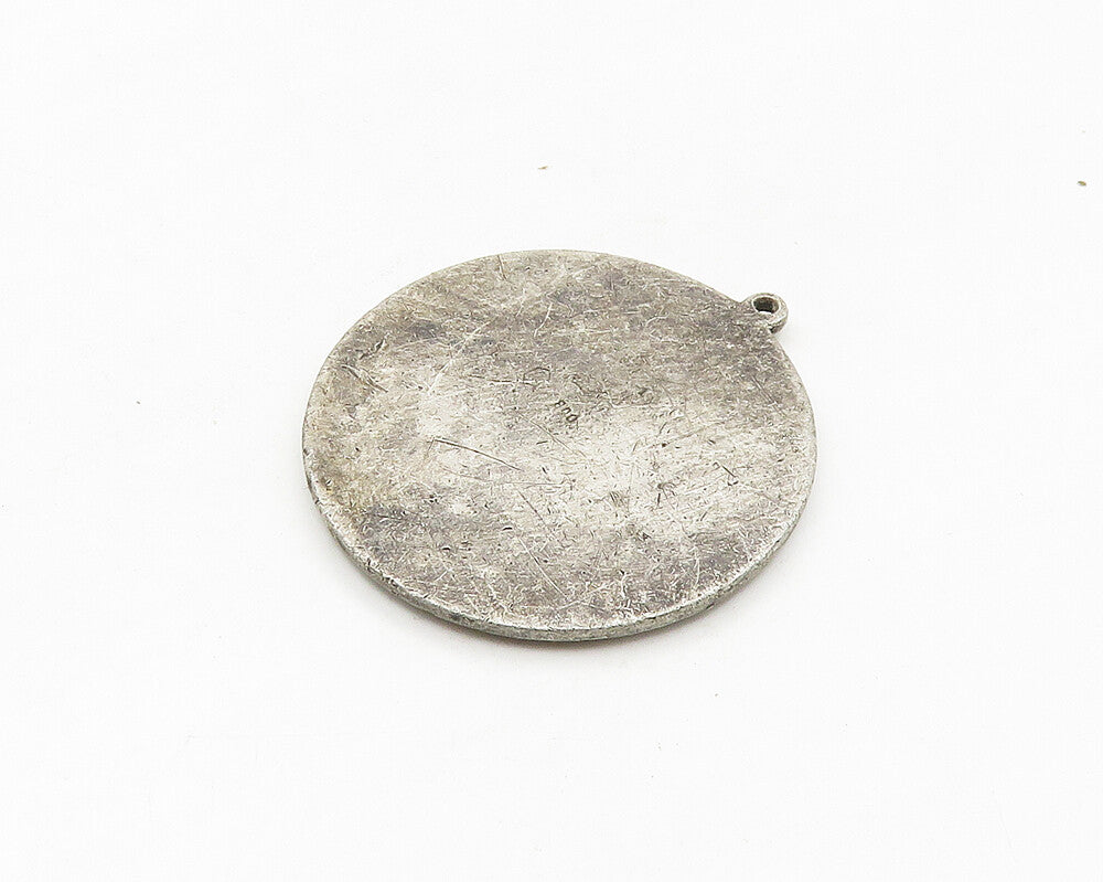 925 Sterling Silver  Vintage Antique Oxidized Capitol Building Pendant PT14268