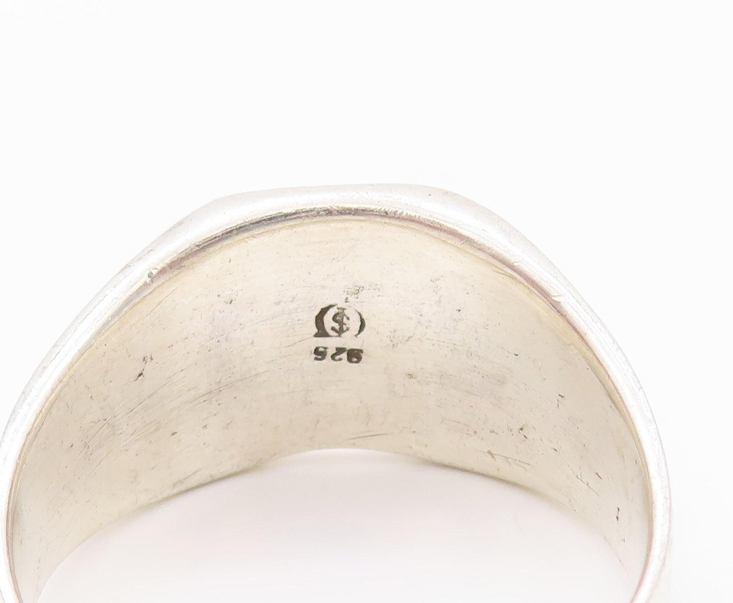 925 Sterling Silver Vintage Ring Solid Carved Kokopelli  Sz 5  RG32292