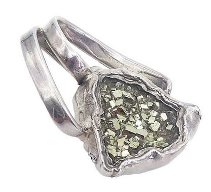 925 Sterling Silver Vintage Gemstone Sculpted Design LARGE Pendant  PT6206
