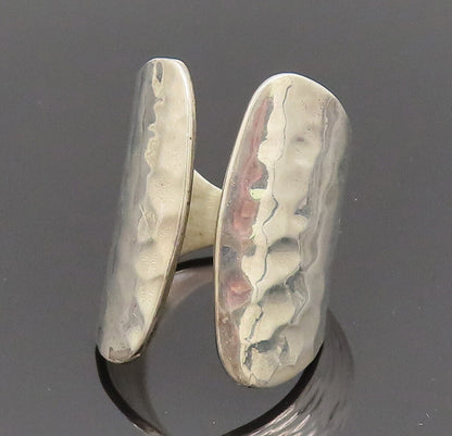 DDD MEXICO 925 Sterling Silver Vintage Hammered Wrap  Ring Sz 10  RG26315