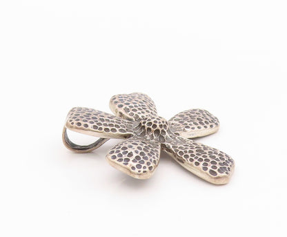 925 Sterling Silver Vintage Pendant SILPADA Antique Dark Tone Flower  PT24470