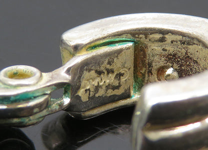 925 Sterling Silver   Vintage Shiny Petite Non Pierce Hoop Earrings  EG10190
