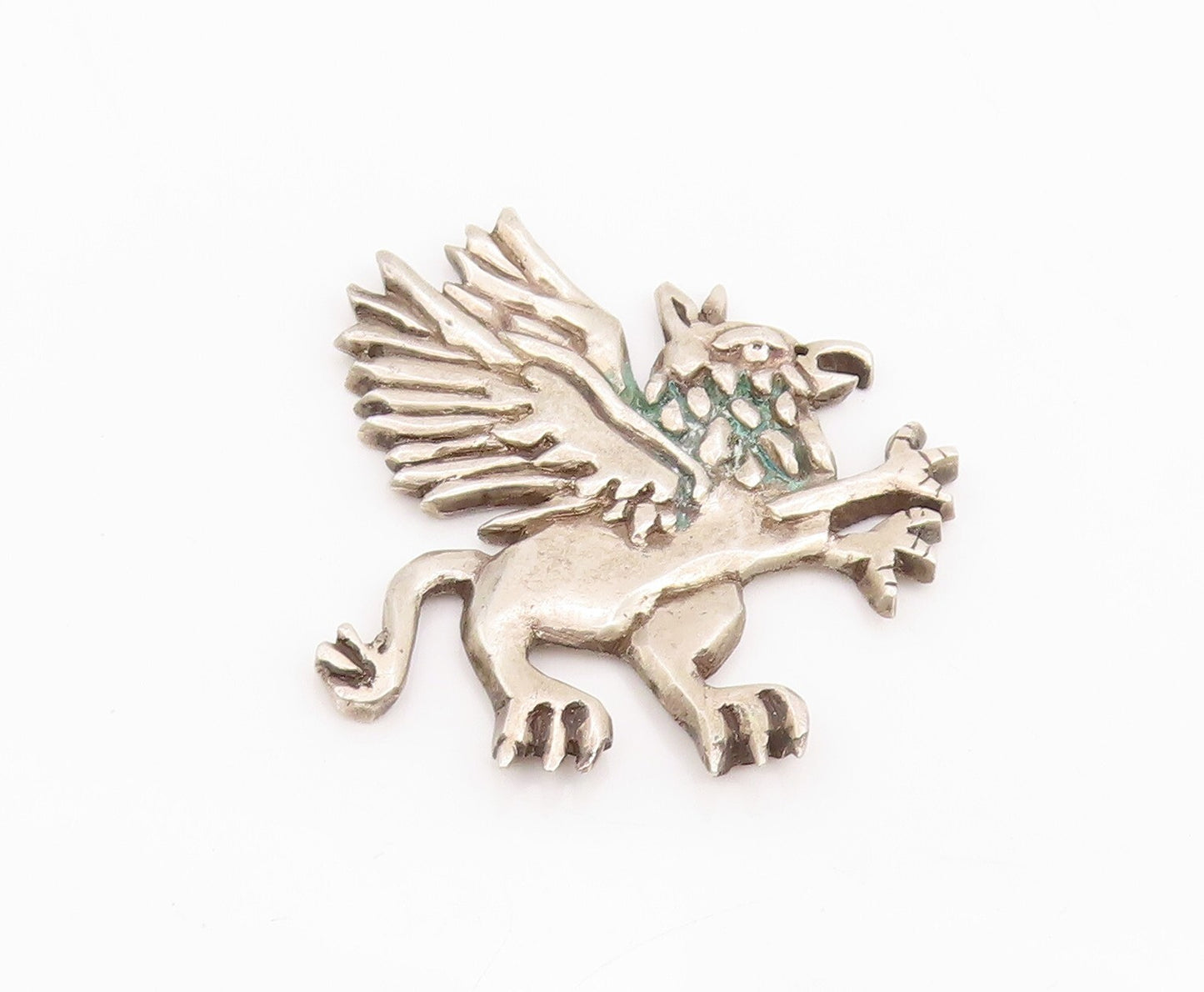 925 Sterling Silver Vintage Paper Weight king Of All Beasts Griffin  TR3892